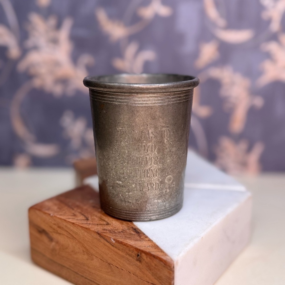 The Cassidy 1970 Pediatric Patient Award Pewter Tumbler